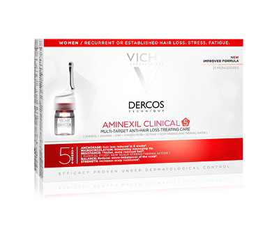 Fotoja e Tretman kundër rënjes së flokëve për femra Dercos Aminexil Clinical Vichy 5 21 x 6 ml