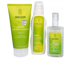 Fotoja e Set për lëkurë Gel dushi 200 ml , Locion për trup 200 ml, Deodorant 100 ml Weleda Citrus