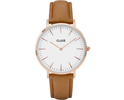 Fotoja e Orë dore Cluse Rose Gold White/Caramel CL18011