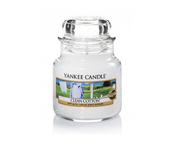 Fotoja e Qiri aromatik Yankee Candle Clean Cotton 104 g