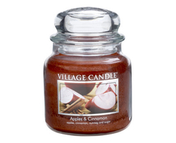 Fotoja e Qiri aromatik Village Candle Apple Cinnamon 397 g