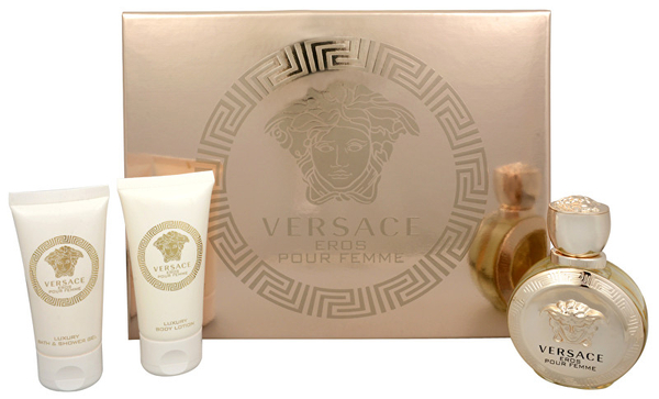 Fotoja e Set Versace, eau de toilette Eros Pour Femme 50 ml + losion trupi 50 ml + xhel dushi 50 ml