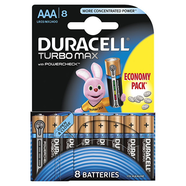 Fotoja e Bateri Duracell Turbo MAX AAA 2400 K8, 8 copë