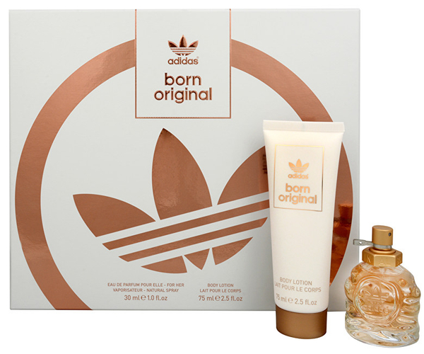 Fotoja e Set për kujdesin e trupit Adidas Original Born For Her - Parfum 30 ml + losion trupi 75 ml