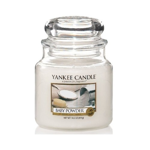 Fotoja e Qiri aromatik Yankee Candle Classic Medium Baby Powder 411 g