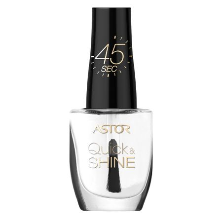 Fotoja e Llak për thonjë Astor Quick&Shine, 001 Clear Dew Transparent, 8 ml