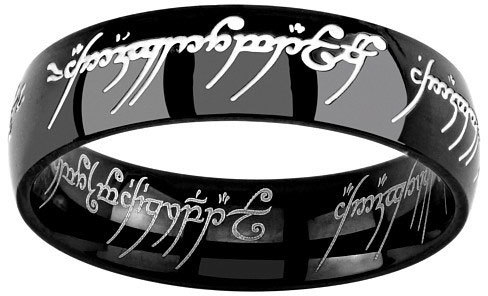 Fotoja e Unazë Silvego, The Lord of the Rings black, 52 mm