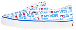 Fotoja e Atlete  Vans UA Authentic Era (I Heart Vans), Nr. 40, bardhë/kaltër nápis