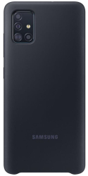 Fotoja e Mbrojtëse silikoni Samsung për  Samsung Galaxy A51, e zezë