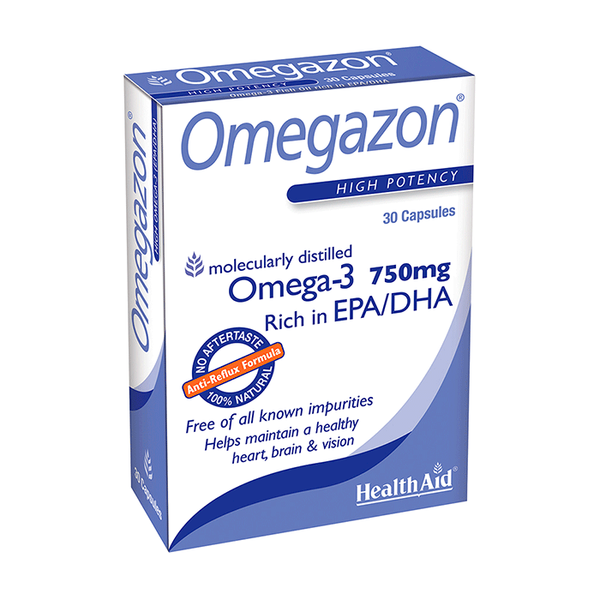 Fotoja e Kapsula Omegazon (Vaj Peshku Omega-3) nga HealthAid, 30 copë