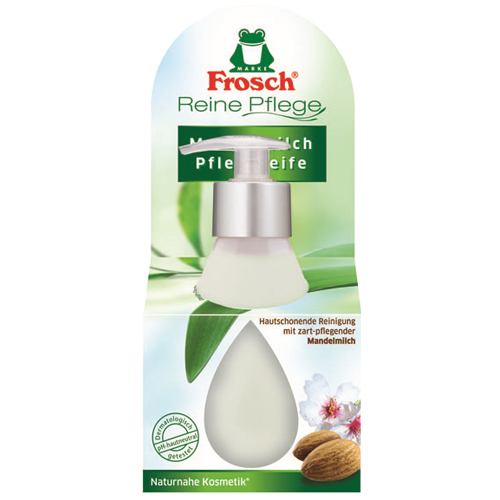 Fotoja e Sapun i lëngshëm për trup Frosch, qumësht bajamesh, 300 ml, unisex