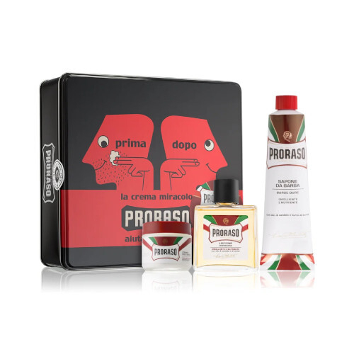 Fotoja e Set Proraso, sandalwood, losion pas rroje 100 ml + krem para rroje 100 ml + krem rroje 150 ml, man