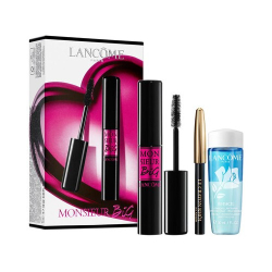 Fotoja e Set Lancome, maskarë Monsieur Big - Black 10 ml, laps për sy Le Crayon Khol - i zi, 0.7 g, lëng pastrues për sy Bi-Facil Double-Action 30 ml, woman