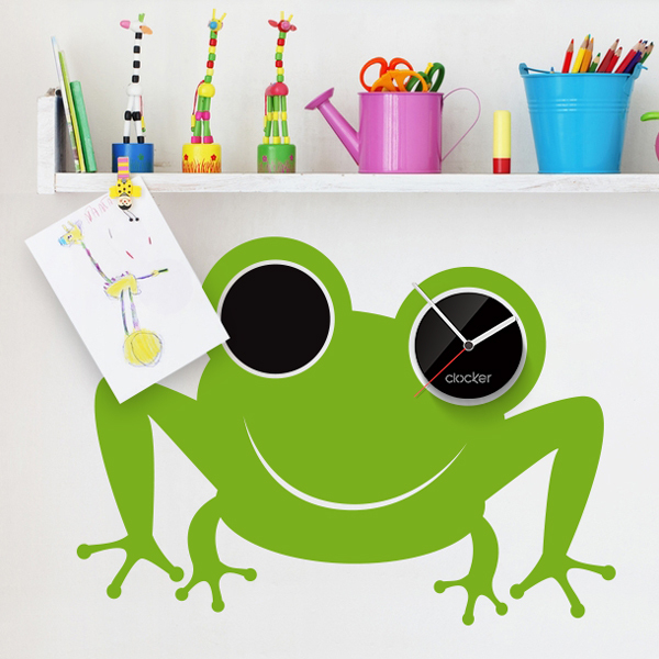 Fotoja e Orë muri Clocker Frog, unisex