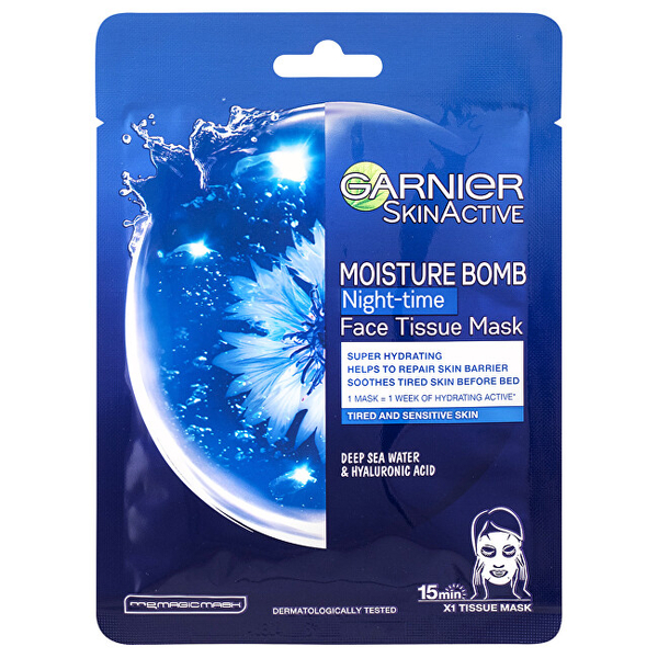 Fotoja e Maskë për fytyrë Garnier Moisture Bomb Night-time, 32 g
