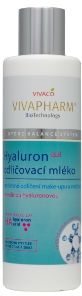 Fotoja e Qumësht për largim të grimit Vivapharm Hyaluron, 200 ml