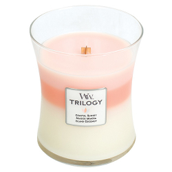 Fotoja e Qiri aromatik WoodWick Trilogy Island Getaway, 275 g