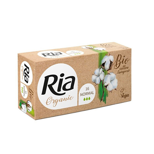 Fotoja e Tamponë Ria Organic Normal, 16 copë