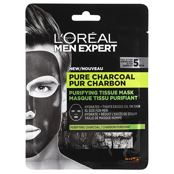 Fotoja e Maskë për fytyrë L´Oréal Paris Men Expert Pure Charcoal, 32 g