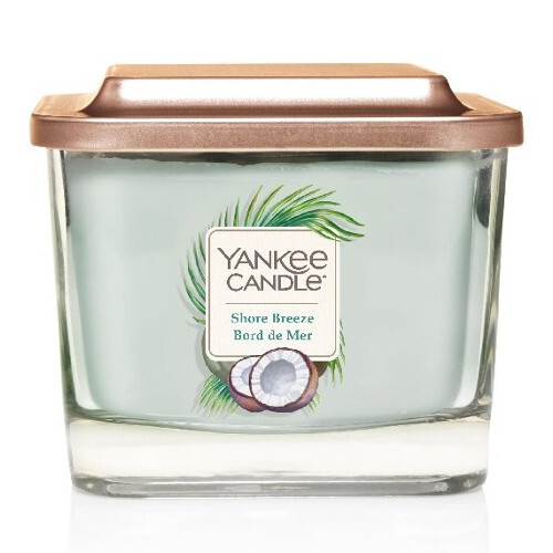 Fotoja e Qiri aromatik Yankee Candle Medium Suqare Shore Breeze, 347 g