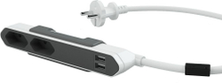 Fotoja e Kabllo shtesë USB 1.5B PowerBar 1.5m, e hirtë (9102 / PB2SEU)