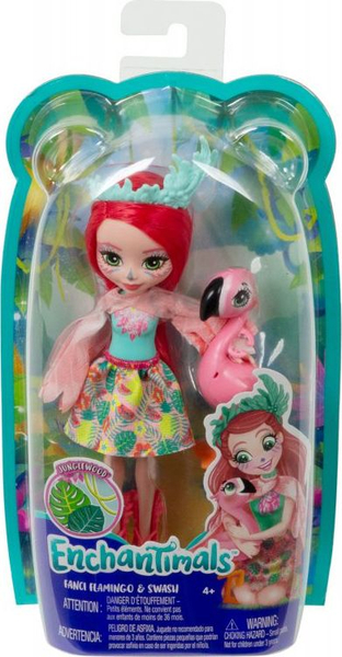 Fotoja e Kukull me figurë EnchanTimals Fanci Flamingo & Swash (FNH22/GFN42)
