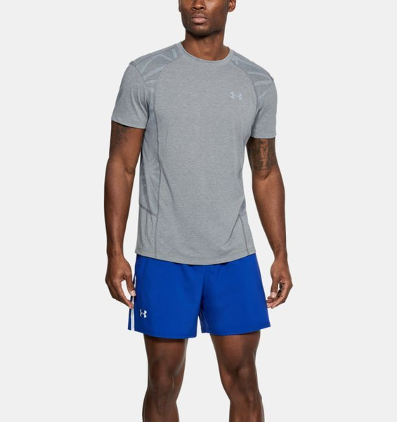 Fotoja e Maicë për meshkuj Under Armour THREADBORNE SWFT SS, e hirtë, L (1318417-035)