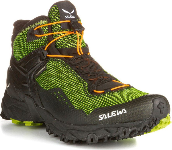 Fotoja e Këpucë meshkujsh për trekking Salewa Ms Ultra Flex Mid Gtx, Nr. 44.5, të zeza / gjelbra / portokalli (64416-5326)