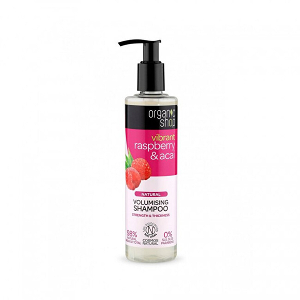 Fotoja e Shampo për flokë Organik Shop Volume Raspberry and Acai, 280 ml