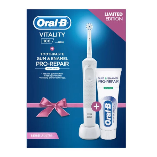 Fotoja e Set furçë & pastë për dhëmbë Oral B Vitality White Sensitiv