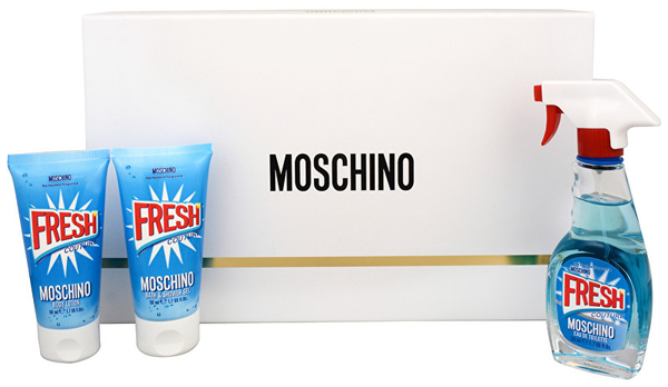 Fotoja e Set Moschino Fresh Couture ( edt 50 ml, losion trupi 50 ml dhe xhel dushi 50 ml)