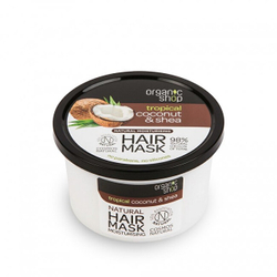 Fotoja e Maskë për flokë Organic Shop Tropical Coconut with Shea Butter, 250 ml