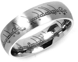 Fotoja e Unazë Silvego Ring of Power from Lord of the Rings RRC2010, 68 mm