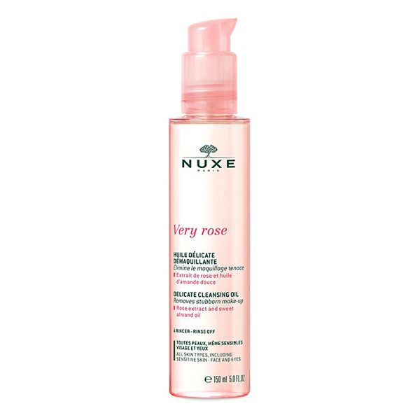 Fotoja e Vaj pastrues për lëkurë Nuxe Very Rose (Delicate Clean sing Oil), 150 ml