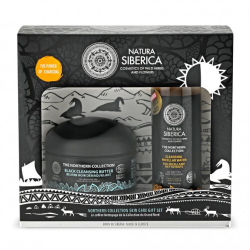 Fotoja e Set për fytyrë Natura Siberica Northern Collection 2, Gjalp pastrues 120 ml + Ujë micelar 200 ml