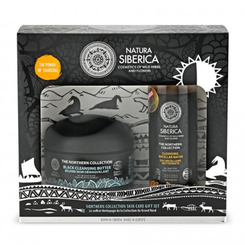 Fotoja e Set për fytyrë Natura Siberica Northern Collection 2, Gjalp pastrues 120 ml + Ujë micelar 200 ml