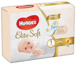 Fotoja e Pelena Huggies Elite Soft 1 (26 copë), 2-5kg