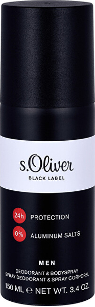 Fotoja e Deodorant s.Oliver Black Label, 150 ml pOL028150