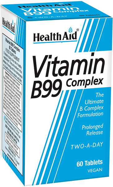 Fotoja e Tableta Vitamin B99 Complex nga HealthAid, 60 copë