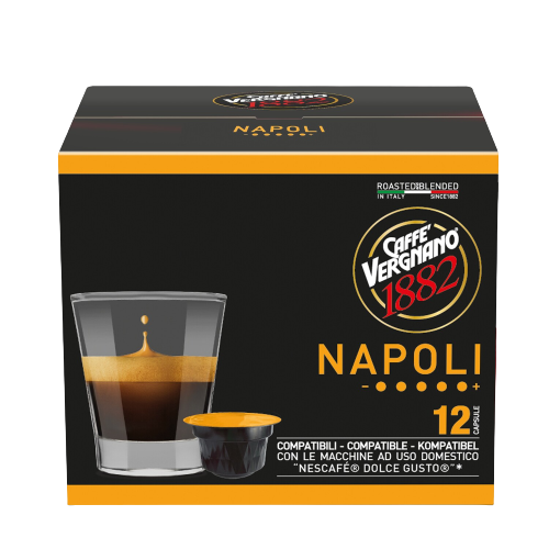 Fotoja e Kapsula kafeje Vergnano Napoli, për aparatin me Dolce Gusto (12 x 7.5 g)