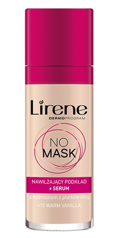 Fotoja e Krem pudër Lirene NO MASK FLUID SERUM, VANILA 410, 30 ml