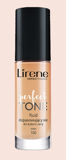 Fotoja e Krem pudër Lirene PERFECT TONE, 100 Ivory, 30 ml