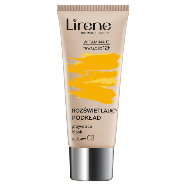 Fotoja e Krem pudër ndriçuese Lirene Vitamin C, Biege 03, 30 ml