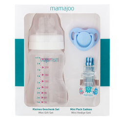 Fotoja e Set për bebe Mamajoo Mini Gift BOYS, shishe ushqyese 250 ml + biberon MMJ3350