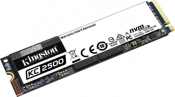 Fotoja e Hard disk SSD Kingston SKC2500, 1 TB, M.2 2280, PCI-E x4 Gen3 NVMe, i zi