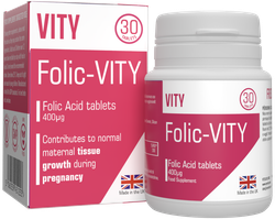 Fotoja e Acid Folik VITY, Folic, 30 tableta