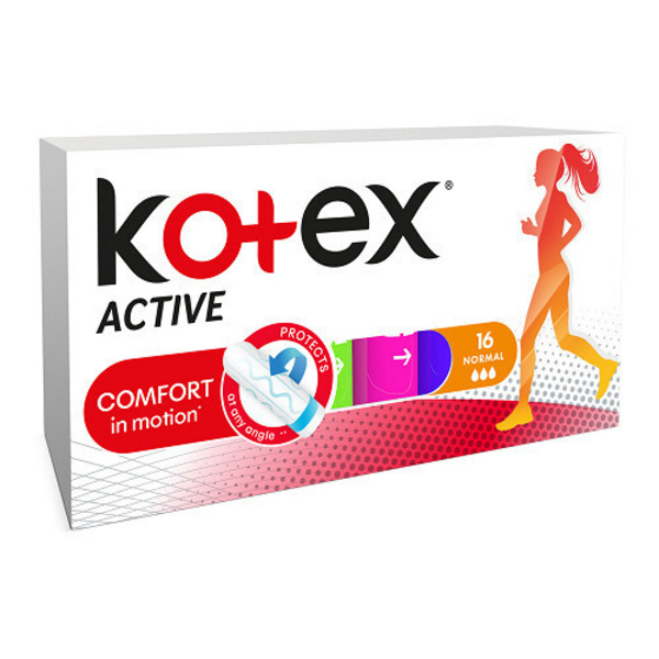 Fotoja e Tamponë Kotex Active Normal, 16 copë