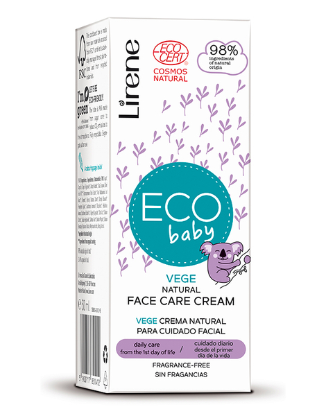 Fotoja e Krem hidratuese për fëmijë Lirene Eco Baby, 50 ml