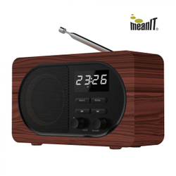 Fotoja e Radio altoparlant Bluetooth meaniIT B4, e kaftë/ zezë