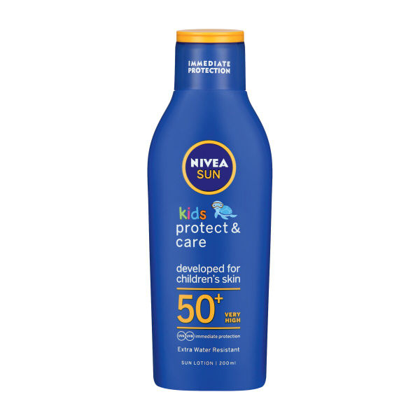 Fotoja e Losion mbrojtës ndaj diellit Nivea Sun Kids Protect & Care 50 SPF, 200 ml